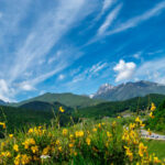 Payolle and the Pic du Midi de Bigorre in the french Pyrenees