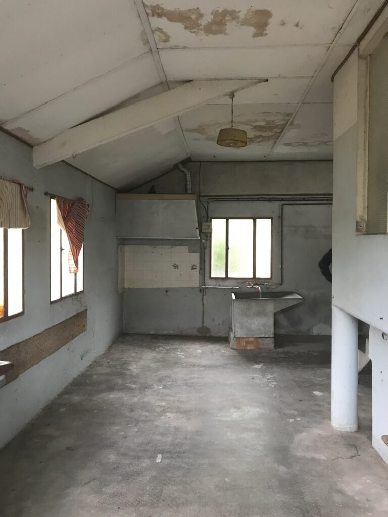 vue depuis la porte du garage