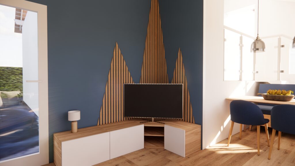vue salon vers TV